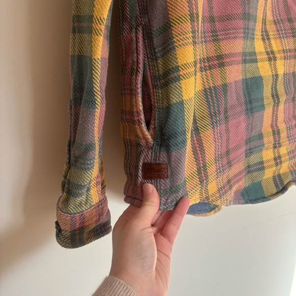 L.L. Bean Women's Multicolor Plaid Utility Jacket overshirt - Picture 3 of 7